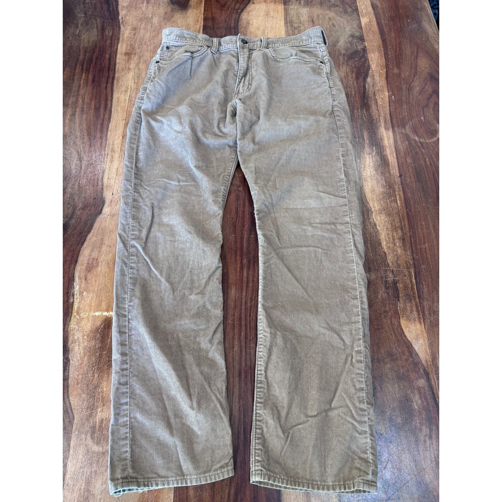 J.CREW 770 straight fit corduroy pants mens 31x30 khaki tan fine wale cotton